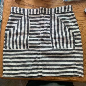Madewell Broadway & Broome Striped Mini Skirt